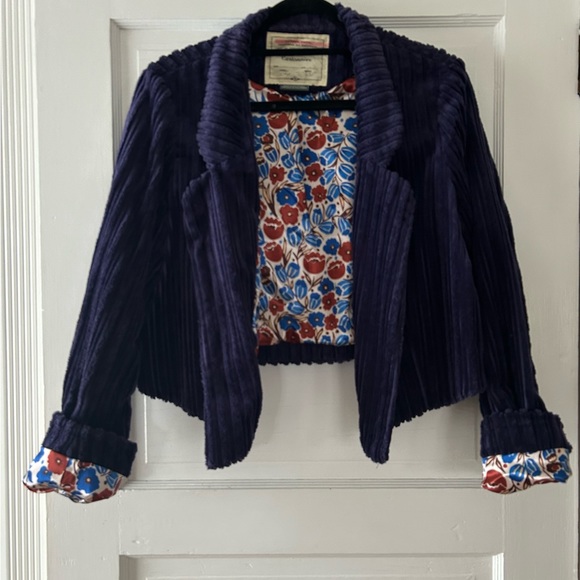 Anthropologie Cartonnier cropped jacket in size 14 - Picture 6 of 8